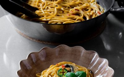 Vegansk krämig pasta